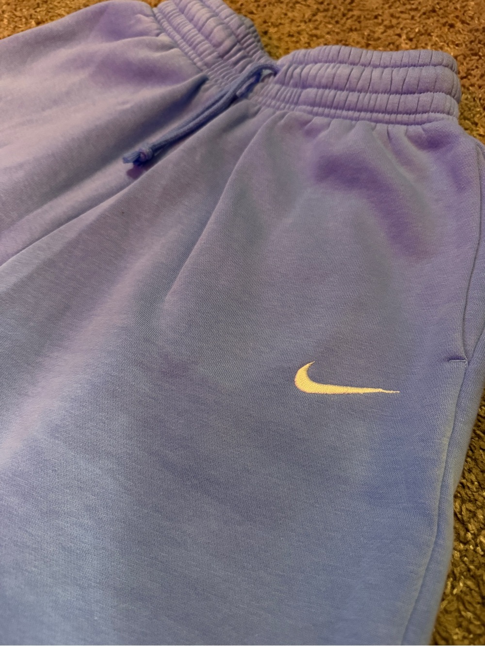 Nike XXS Light Blue Fleece Jogger Sweatpants Y2K